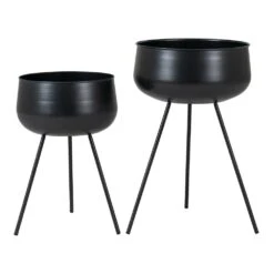 Pots De Fleurs Ardola 2 Pots De Fleurs En Noir -Progardee Boutique 01109149d472f019