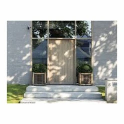 Jardinière En Chêne Avec Tressage Noisetier - Avec Bac Intérieur - 60 X 60 X 60 Cm -Progardee Boutique 64651e92116339.42194671