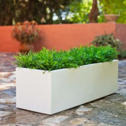 Jardinière Jara 100x40x36cm - Blanc -Progardee Boutique 6470a36f8ea234.50691374