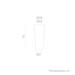 Pot De Fleurs Ficus 80 ø29x79cm - Noir -Progardee Boutique 6470a37d206b37.63851187