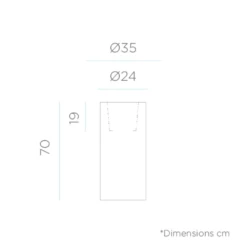 Pot De Fleurs Rond Palma 70 Bronze Opaque ø35x70cm -Progardee Boutique 6470a37fcc64a2.95910692