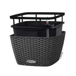 LECHUZA Jardinière Bacino Cottage All-in-one 30x30 Cm Noir Graphite -Progardee Boutique 6479895b5b6bf6.59749369