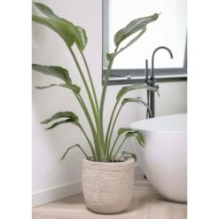 Pot à Fleurs Waste Rib 43x41 Cm Beige Terrazzo -Progardee Boutique 6479895e5992f2.75165785