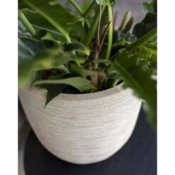 Pot à Fleurs Waste Rib 43x41 Cm Beige Terrazzo -Progardee Boutique 6479895e5d9788.64968332